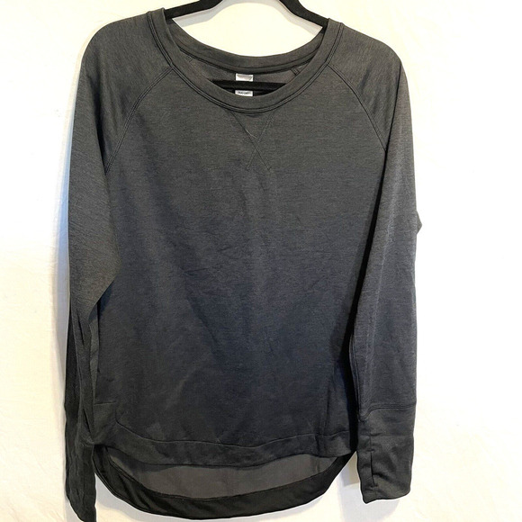 Champion Omni-Heat Midweight Baselayer Crew Duo Dry Dark Gray Size L Thumb Holes - Picture 2 of 10